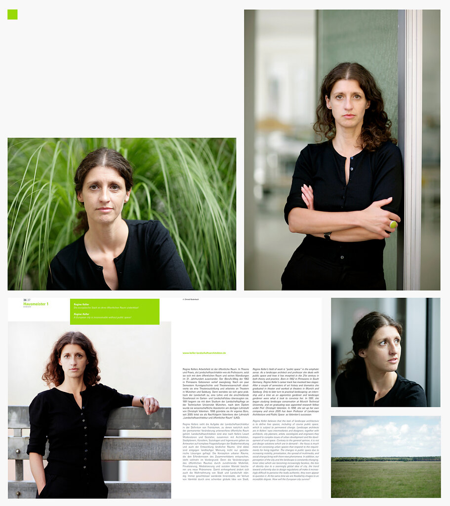 Portrait Regine Keller for »Outlook«